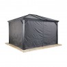 Gazebo in alluminio ed acciaio Ventura 10x10 by Ezooza 296x296x260