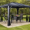 Gazebo in alluminio ed acciaio Ventura 10x10 by Ezooza 296x296x260