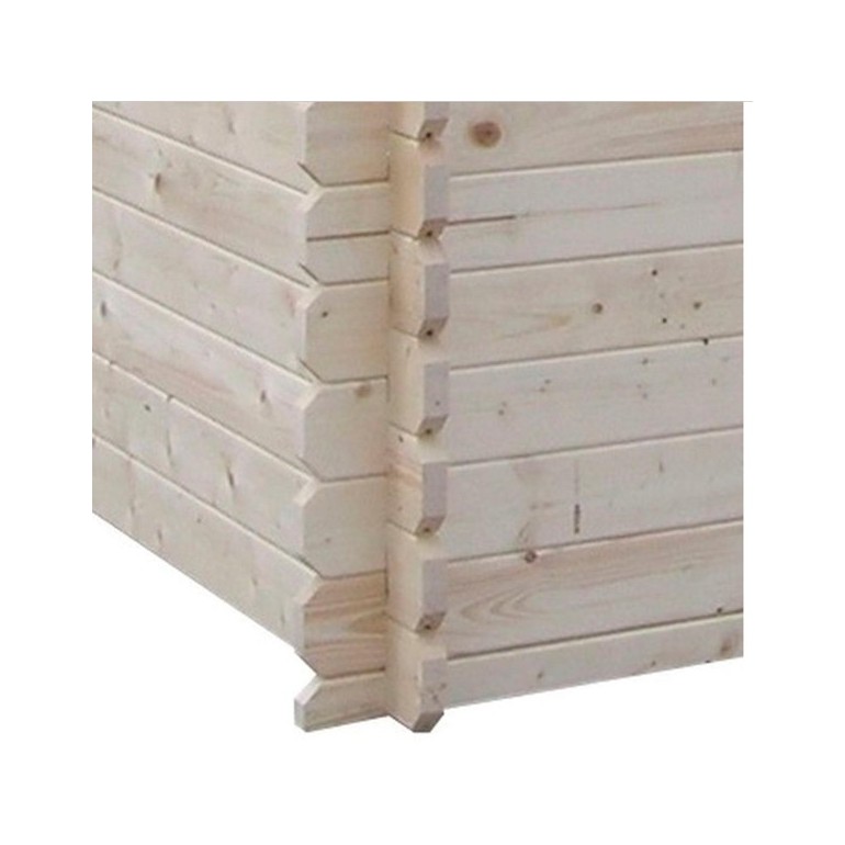 Casetta da giardino Ezooza in legno LIVIGNO, superficie totale 9.5 m² e spessore parete 28 mm