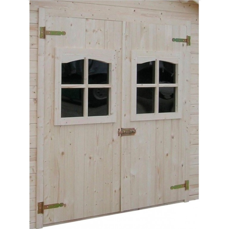 Casetta da giardino Ezooza in legno LIVIGNO, superficie totale 9.5 m² e spessore parete 28 mm