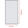 Set di 5 lastre policarbonato alveolare spessore 6 mm 100 x 13.5 cm Trasparente