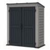 Casetta in PVC Yardmate Pent Plus 5'x3' Duramax da giardino e cortile 190 x 187 x 213 cm colore grigio
