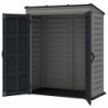 Casetta in PVC Yardmate Pent Plus 5'x3' Duramax da giardino e cortile 190 x 187 x 213 cm colore grigio
