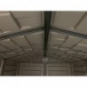 Casetta in PVC Yardmate Plus 5'x8' Duramax da giardino e cortile 161 x 250 x 210 cm colore grigio