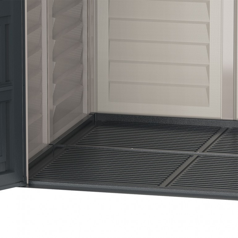 Casetta in PVC EverMore 4'x6' Duramax 104 x 180 x 192 cm da giardino e cortile in plastica colore grigio Casetta in PVC EverMore 4'x6' Duramax 104 x 180 x 192 cm da giardino e cortile in plastica colore grigio
