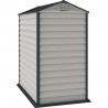 Casetta in PVC EverMore 4'x6' Duramax 104 x 180 x 192 cm da giardino e cortile in plastica colore grigio Casetta in PVC EverMore 4'x6' Duramax 104 x 180 x 192 cm da giardino e cortile in plastica colore grigio