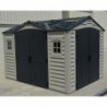 Casetta grande garage in PVC Apex Pro PLUS 10,5'x8' da giardino e cortile 326 x 240 x 235 cm colore grigio