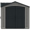 Casetta grande garage in PVC Apex Pro PLUS 10,5'x8' da giardino e cortile 326 x 240 x 235 cm colore grigio