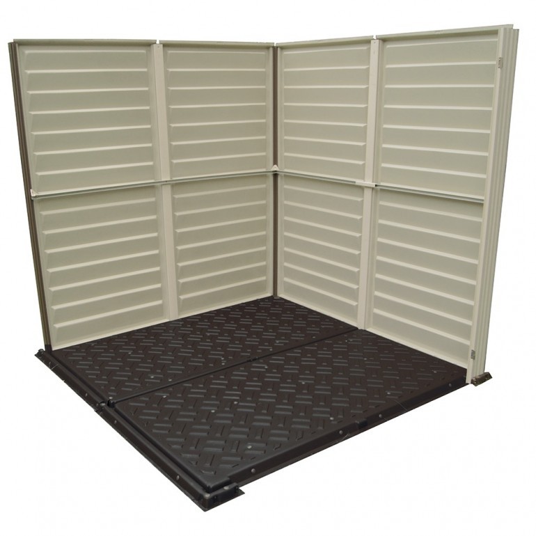 Casetta in PVC StoreMate PLUS 6'x6' Ezooza da giardino e cortile 187 x 190 x 213 cm colore grigio