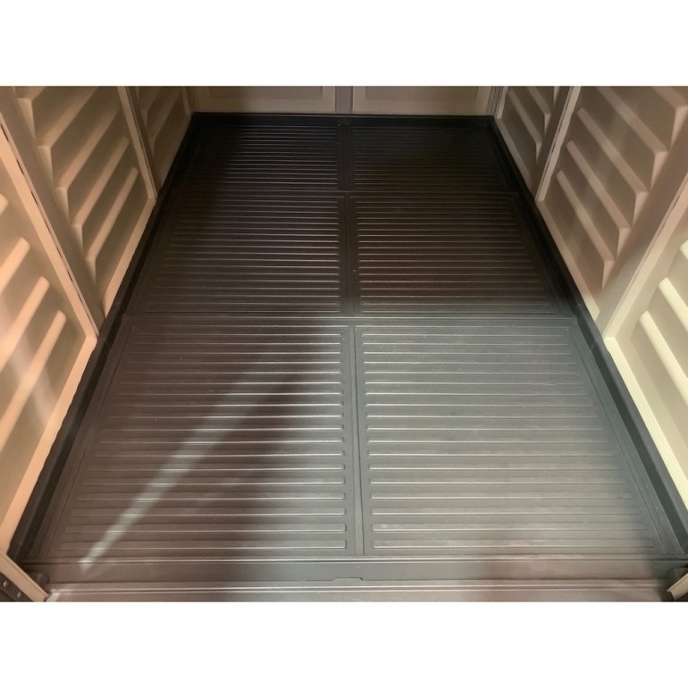 Casetta in PVC StoreMate PLUS 6'x6' Ezooza da giardino e cortile 187 x 190 x 213 cm colore grigio