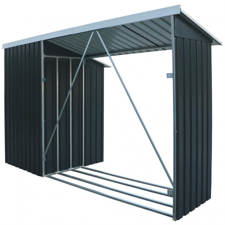 Legnaia con ripostiglio WoodStore Combo 8’ x 3’ di Duramax