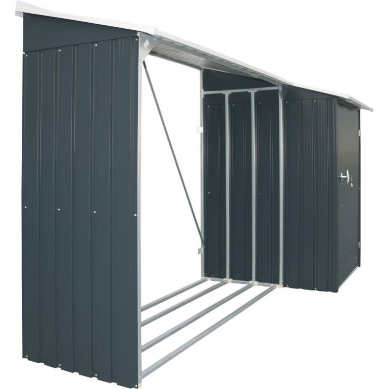 Legnaia con ripostiglio WoodStore Combo 8’ x 3’ di Duramax