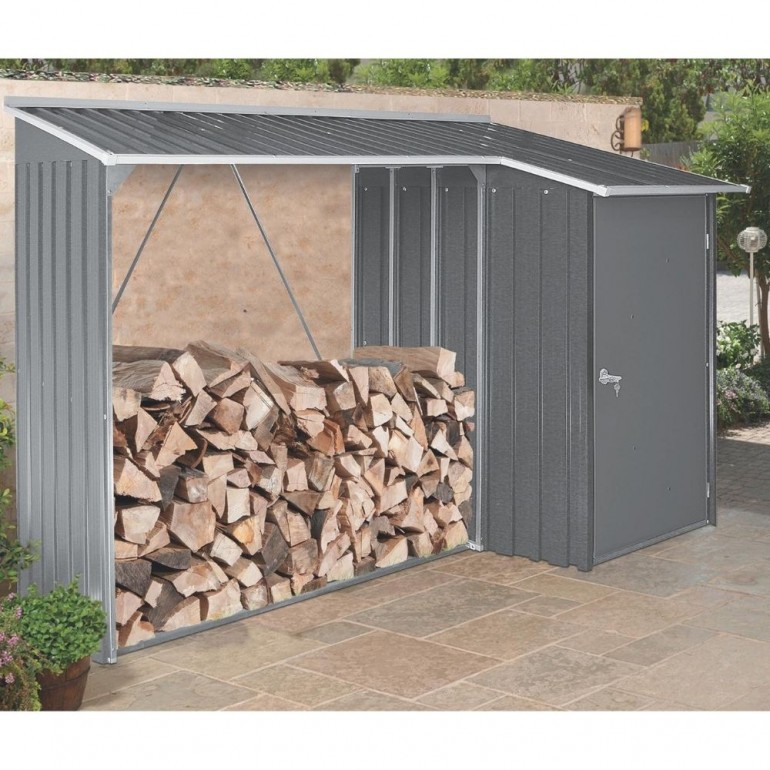 Legnaia con ripostiglio WoodStore Combo 8’ x 3’ di Duramax