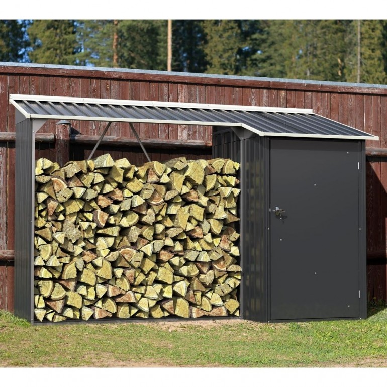 Legnaia con ripostiglio WoodStore Combo 8’ x 3’ di Duramax