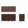 Baule in PVC Duramax 116.5 x 45 x 56 cm, colore Grigio