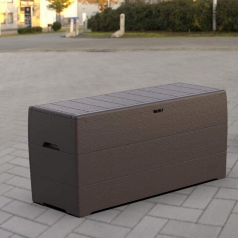 Baule in PVC Duramax 116.5 x 45 x 56 cm, colore Grigio