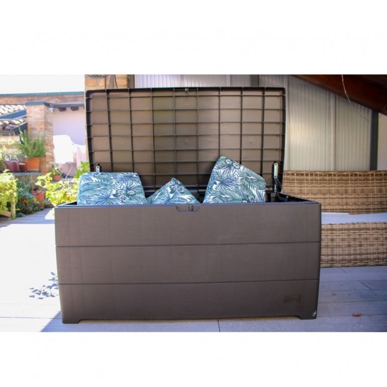 Baule in PVC Duramax 116.5 x 45 x 56 cm, colore Grigio