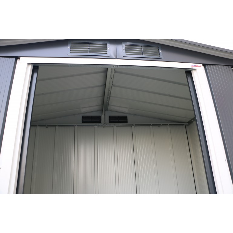 Casetta in Metallo 6'x4' Duramax by Ezooza 1221 x 2020 x 1805 mm grigia: perfetta nella tua oasi verde