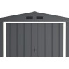 Casa in metallo grigio 10x10 Duramax by Ezooza 3023 x 3221 x 1961 mm soluzione di stoccaggio premium con sistema di ventilazione