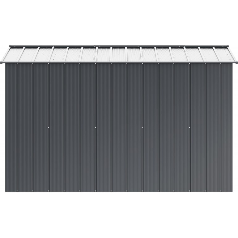 Casa in metallo grigio 10x10 Duramax by Ezooza 3023 x 3221 x 1961 mm soluzione di stoccaggio premium con sistema di ventilazione