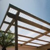 5 Lastre di Policarbonato Corrugato "SuperDur" ONDA 76/18 mm CLEAR 1265X1000mm con protezione UV