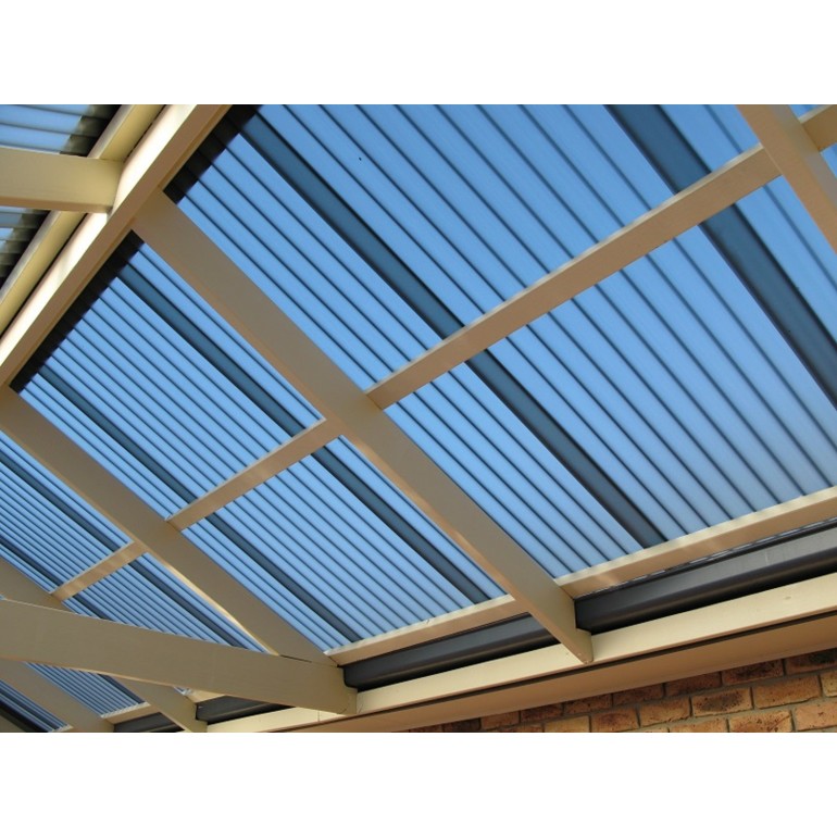 LASTRA PC CORRUGATO ONDA 76/18 1,1mm CLEAR 1265X1000mm uv