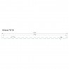 Lastra di Policarbonato Corrugato GRECA 76/18 1,1mm CLEAR 1265X3000mm con protezione UV