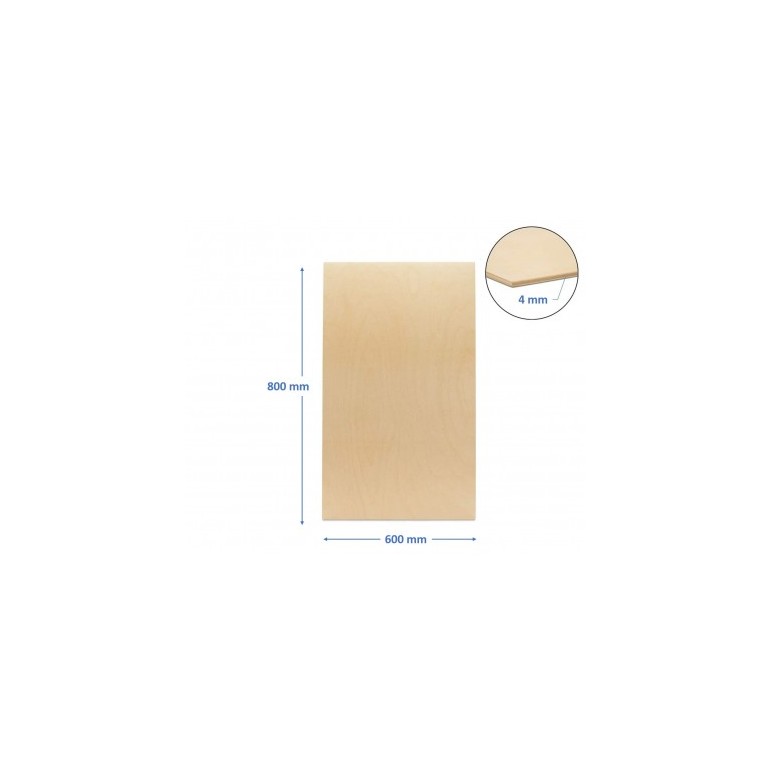 Pannello compensato 4 mm pioppo varie misure