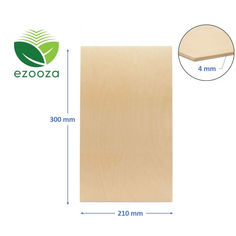 10 fogli pannello compensato 3 mm betulla baltica misura A6 148 x 105 mm