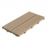Piastrelle autobloccanti in Plastica con Finitura ad Effetto Legno 37,7 x 18,6 cm. PEZZI 14 Colore beige