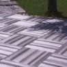 Piastrelle autobloccanti in Plastica con Finitura ad Effetto Legno 37,7 x 18,6 cm. PEZZI 14 Colore beige