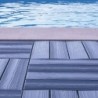 Piastrelle autobloccanti in Plastica con Finitura ad Effetto Legno 37,7 x 18,6 cm. PEZZI 14 Colore beige