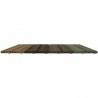 Piastrelle autobloccanti in Plastica con Finitura ad Effetto Legno 37,7 x 18,6 cm. PEZZI 14 Colore beige