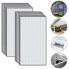 Set 14 pezzi in policarbonato resistente ai raggi UV per serre da giardino (605 x 1210 x 4 mm) Made in Europe