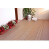 Piastrelle autobloccanti in Plastica con Finitura ad Effetto Legno 37,7 x 18,6 cm da Interno Esterno e Giardino PEZZI 162