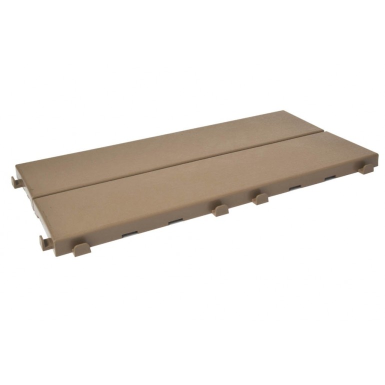 Piastrelle autobloccanti in Plastica con Finitura ad Effetto Legno 37,7 x 18,6 cm da Interno Esterno e Giardino PEZZI 162