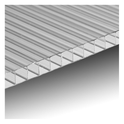 Lastra Policarbonato Alveolare 4 mm Trasparente 2 pezzi 2000 x 1050 mm 