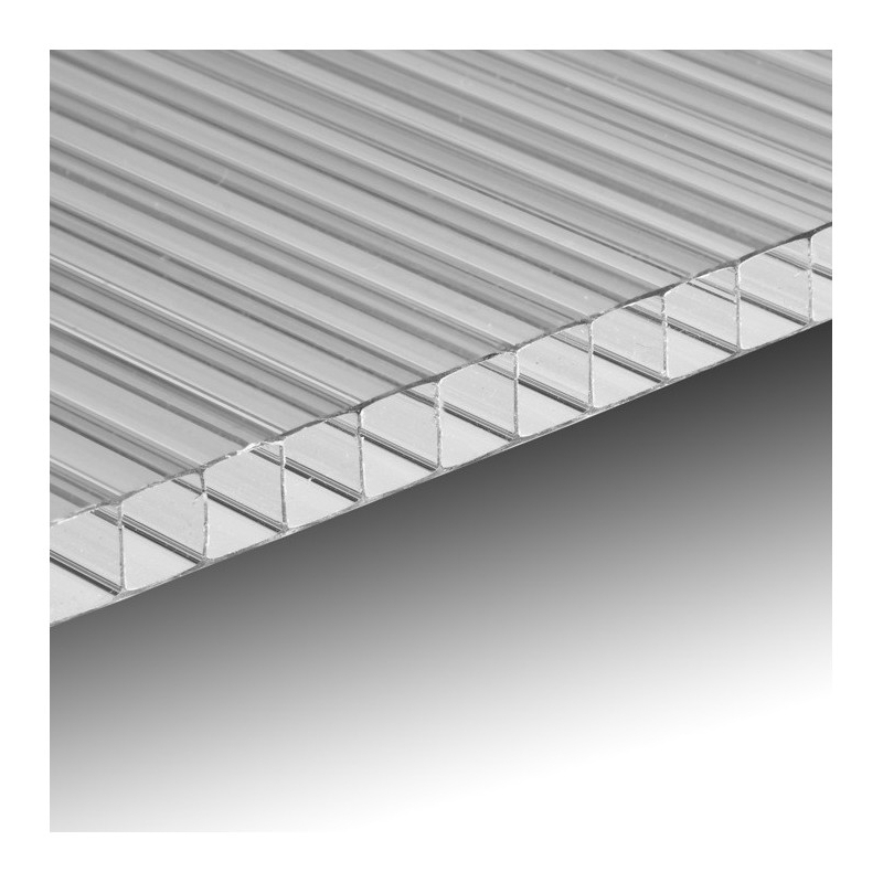 Lastra Policarbonato Alveolare 4 mm Trasparente 2 pezzi 2000 x 1050 mm 
