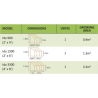 Serra Vitavia Ida 3300 Verde Policarbonato 4mm 132x257 H 222 cm