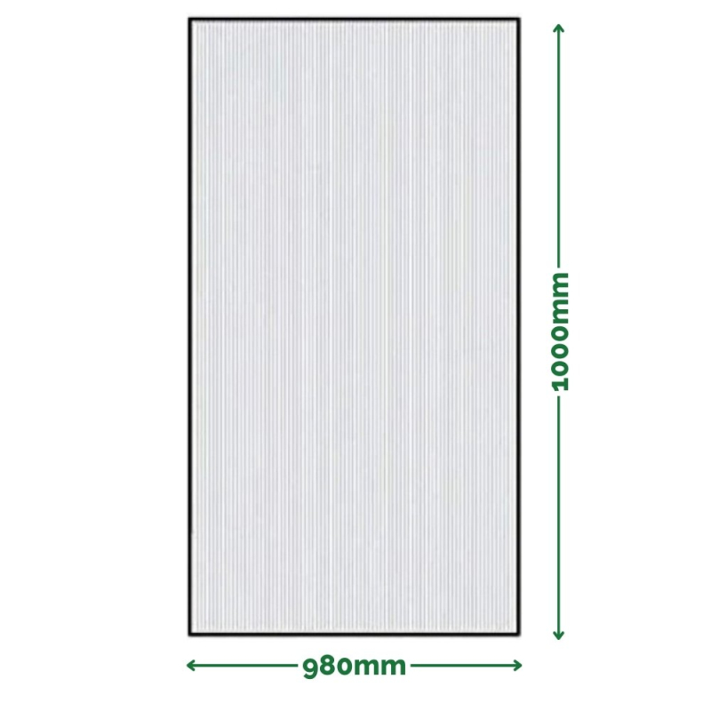 Lastre Policarbonato Alveolare 1000x980x25mm - Isolanti, Resistenti UV - Ezooza