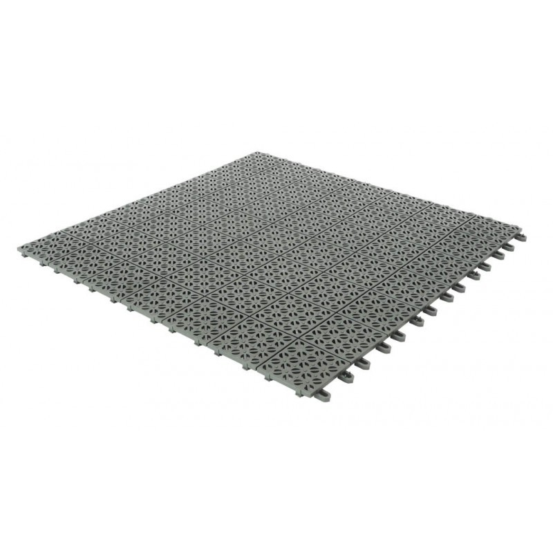 SET 9 Piastrelle per esterno in plastica pvc Multiplate resistenti da giardino flessibili