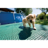 Set da 10 Piastrelle in Plastica Flessibili Drenanti 55,5 x 55,5 cm da Esterno Giardino 3,08 m2 Verde