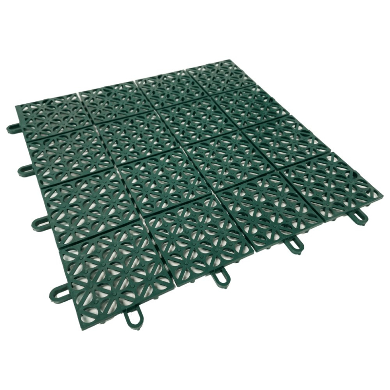 SET 111 Piastrelle Multiplate 30x30 in plastica forate resistenti flessibili per esterno giardino
