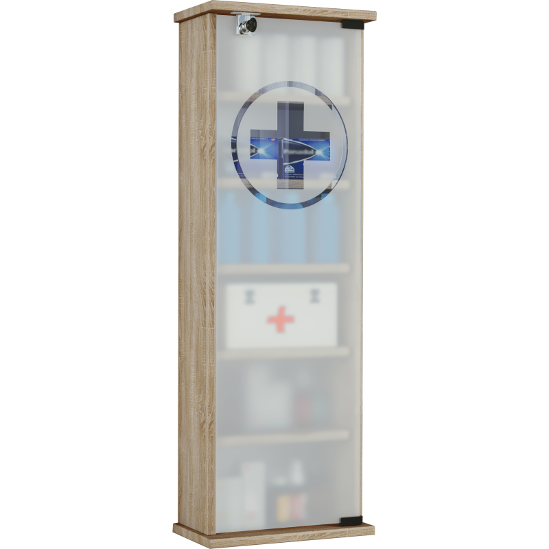 Armadietto Medicinali  PharmaCasa XXL dim 31x18 h 92 cm