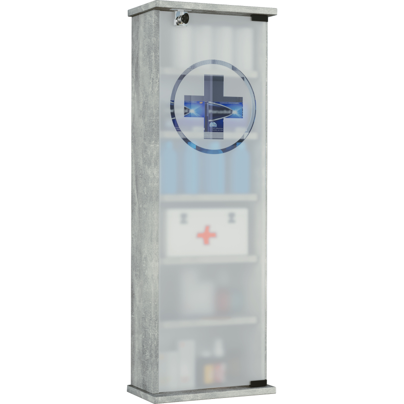 Armadietto Medicinali  PharmaCasa XXL dim 31x18 h 92 cm