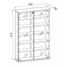 Armadietto Medicinali  HealthBox  dim 60x18 h 91 cm