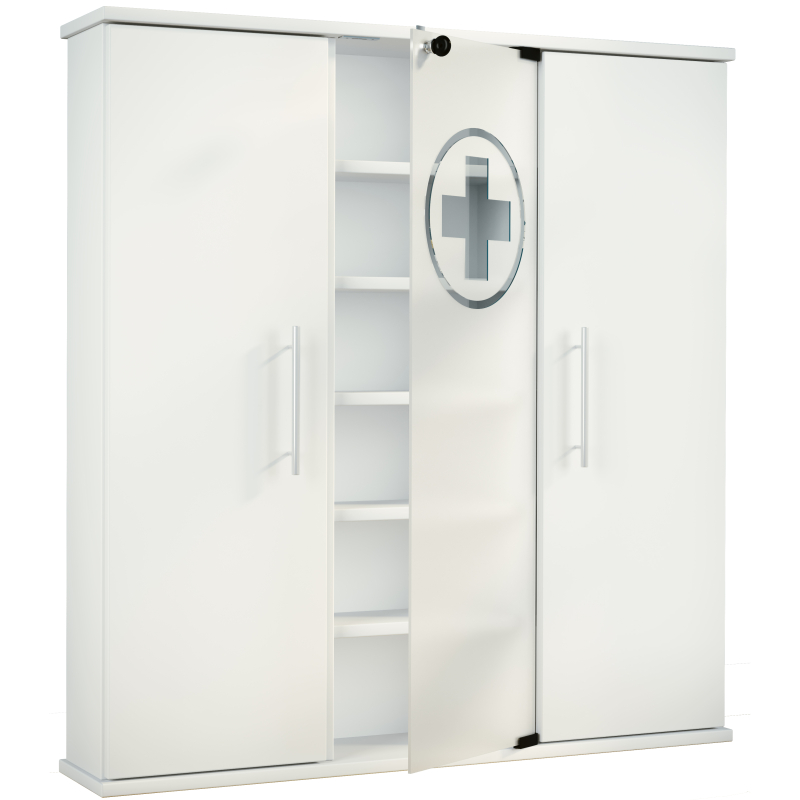 Armadietto Medicinali  HealthBox 2 dim 88x18 h 92 cm