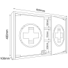 Armadietto Medicinali  VitaMed M dim 60x10 h 40 cm