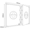 Armadietto Medicinali  VitaMed L dim 80x10 h 60 cm