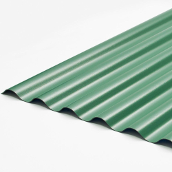 Lastra in PVC corrugato Verde